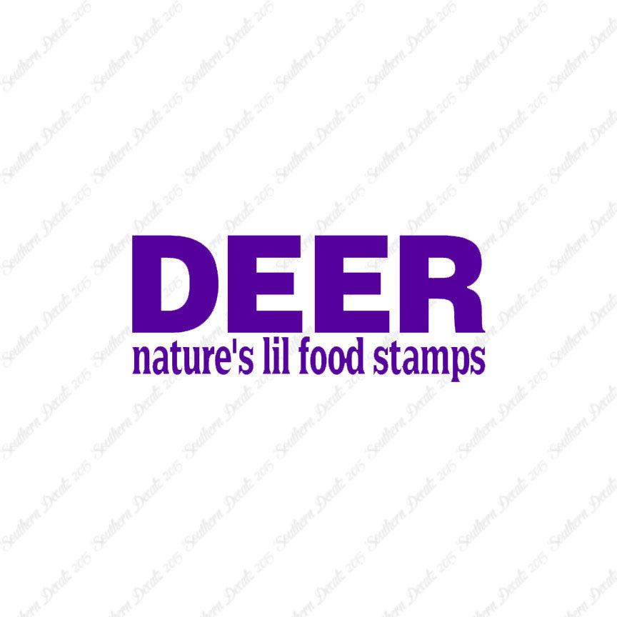 Deer Natures Food Stamps