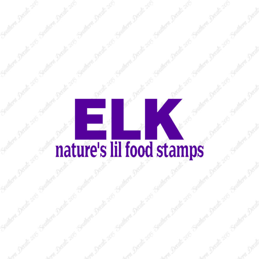 Elk Natures Food Stamps