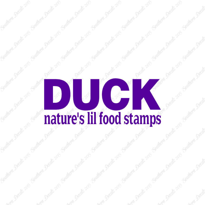 Duck Natures Food Stamps
