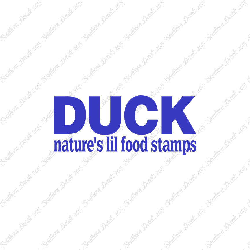 Duck Natures Food Stamps