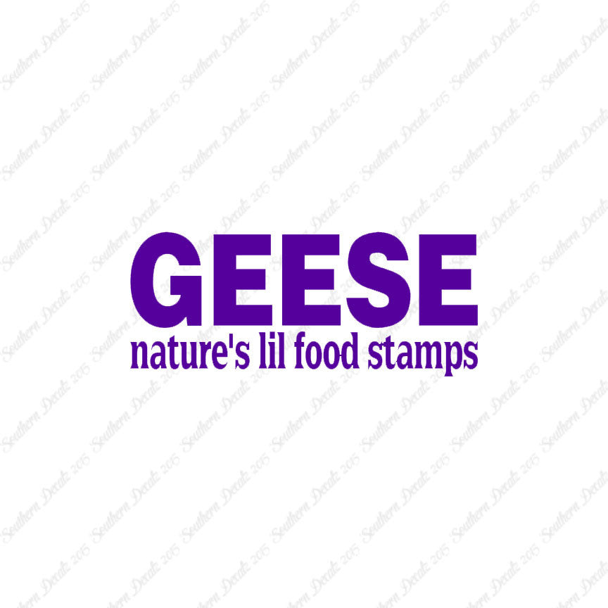 Geese Natures Food Stamps