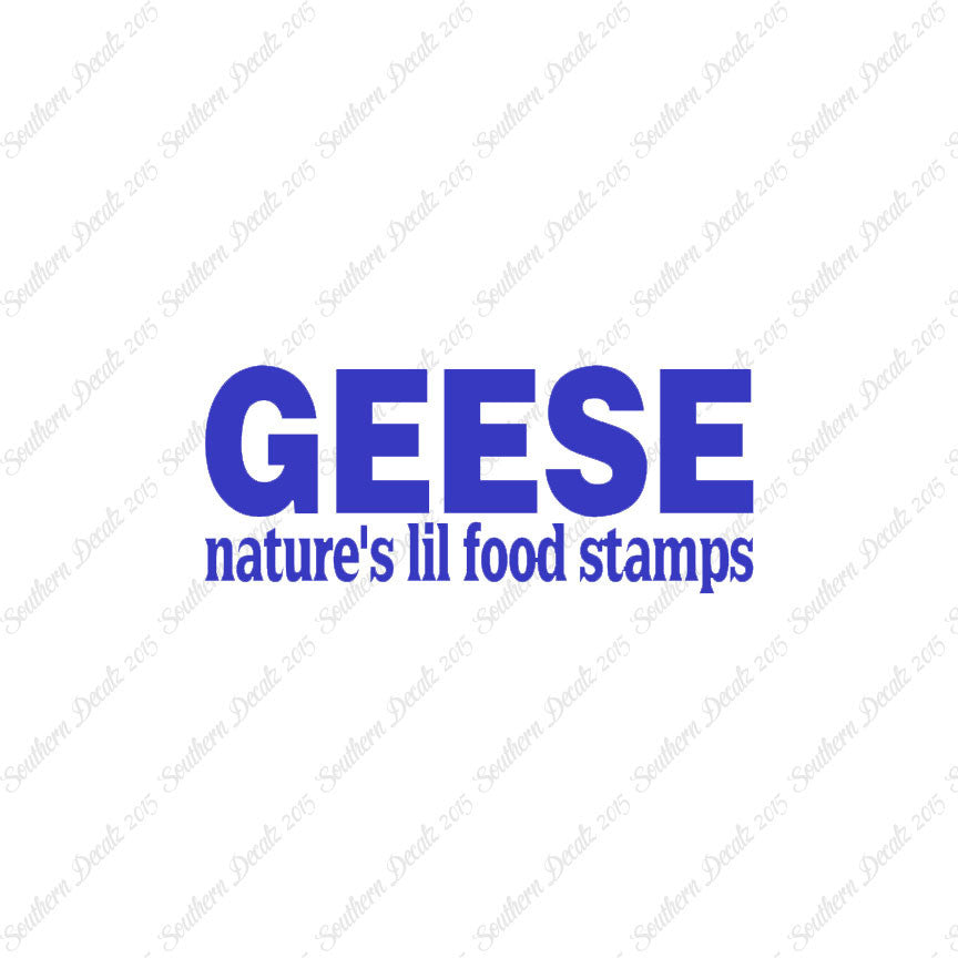 Geese Natures Food Stamps