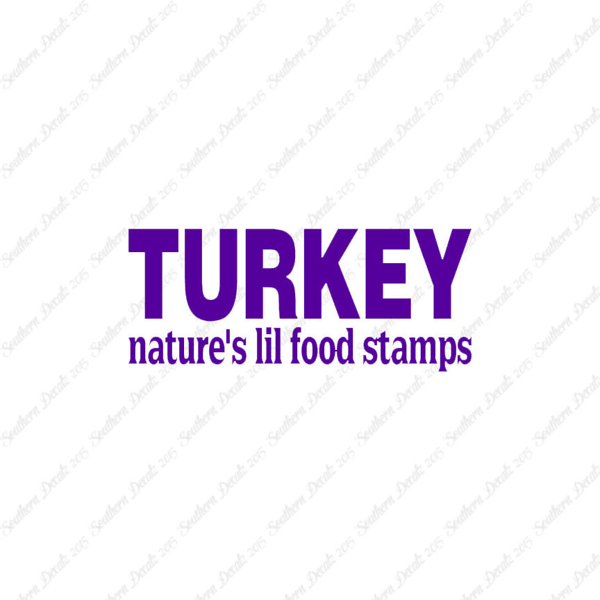 Turkey Natures Food Stamps