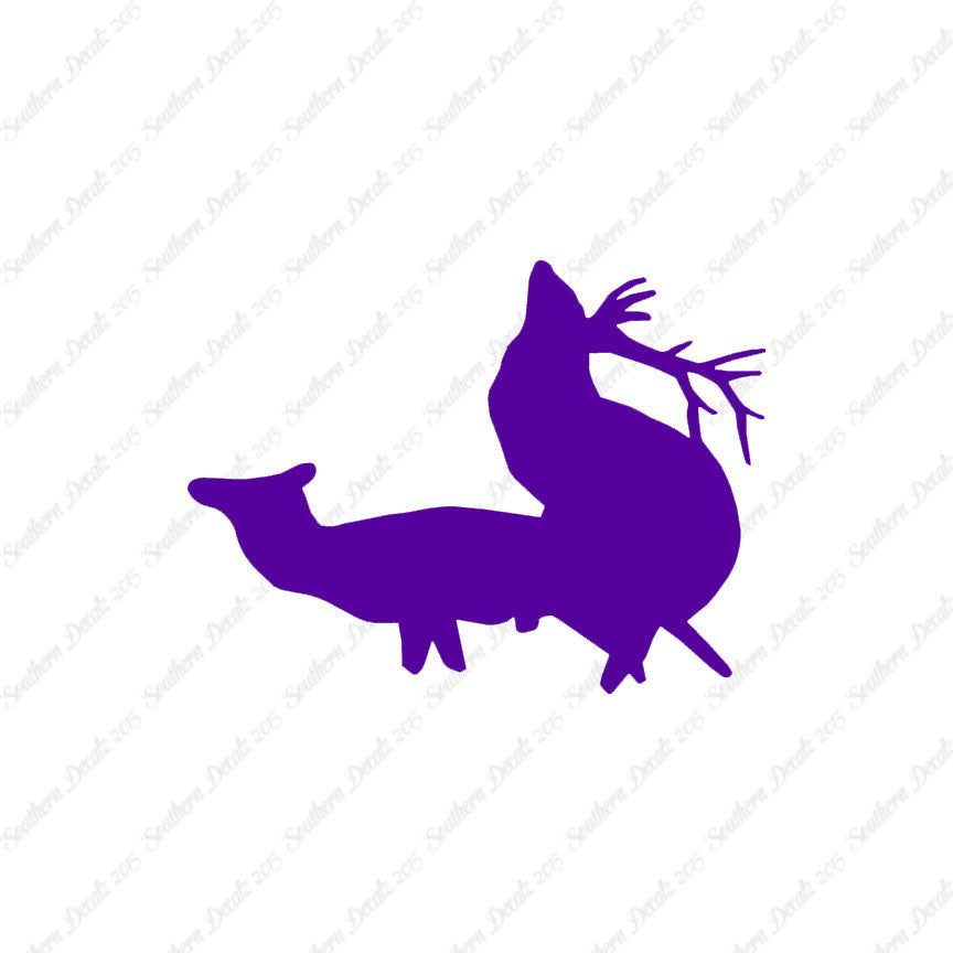 Deer Mating Funny Silhouette