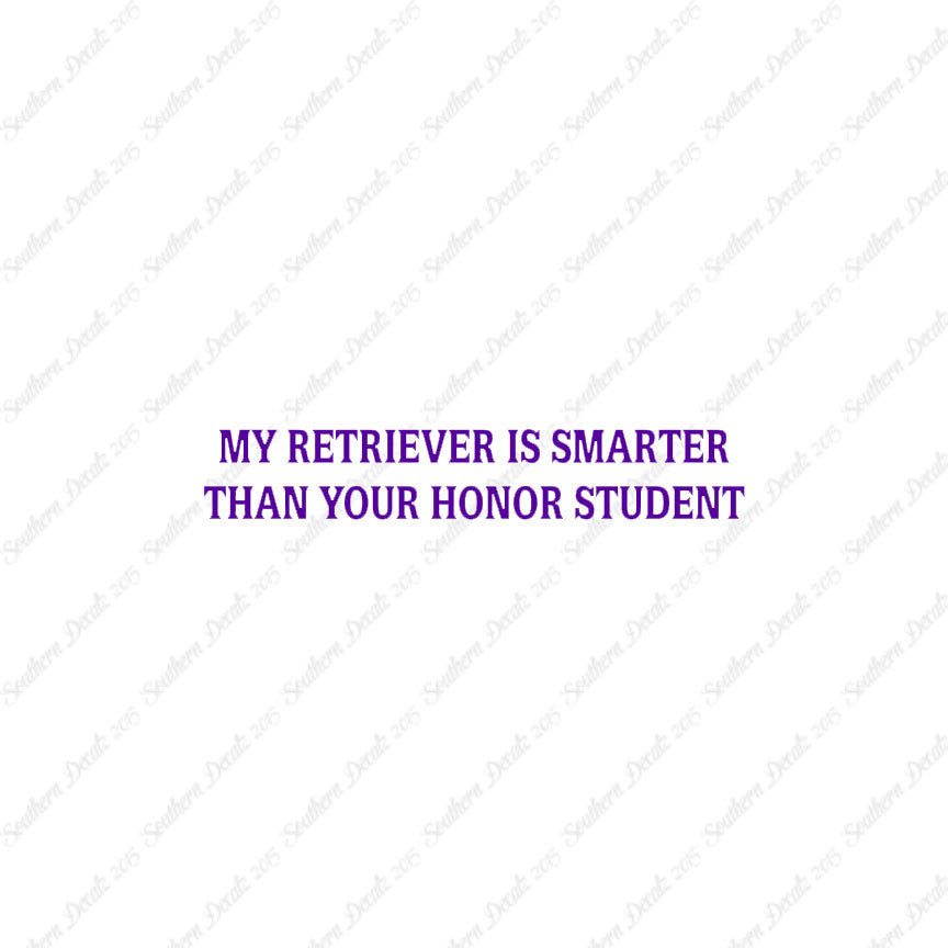 Retriever Smarter The Your Honor Student