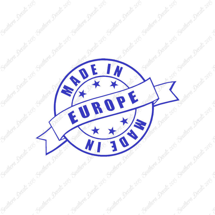 Made In Europe Stamp Logo