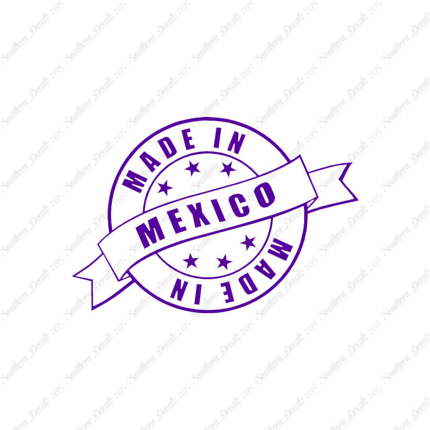 Made In Mexico Stamp Logo