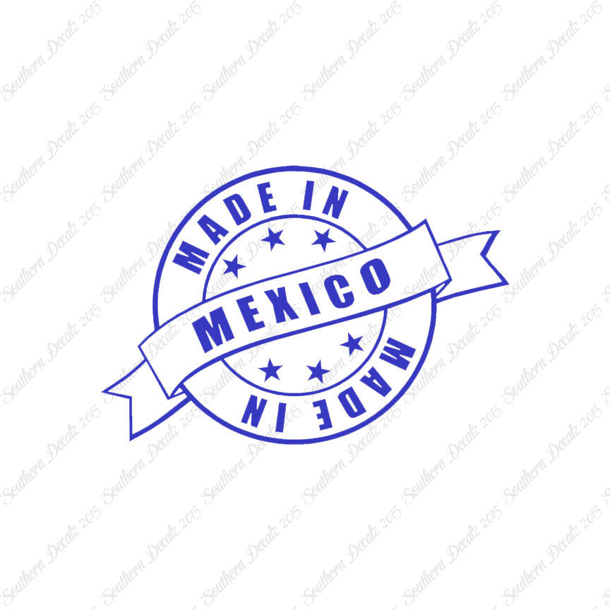 Made In Mexico Stamp Logo