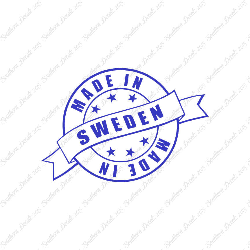 Made In Sweden Stamp Logo
