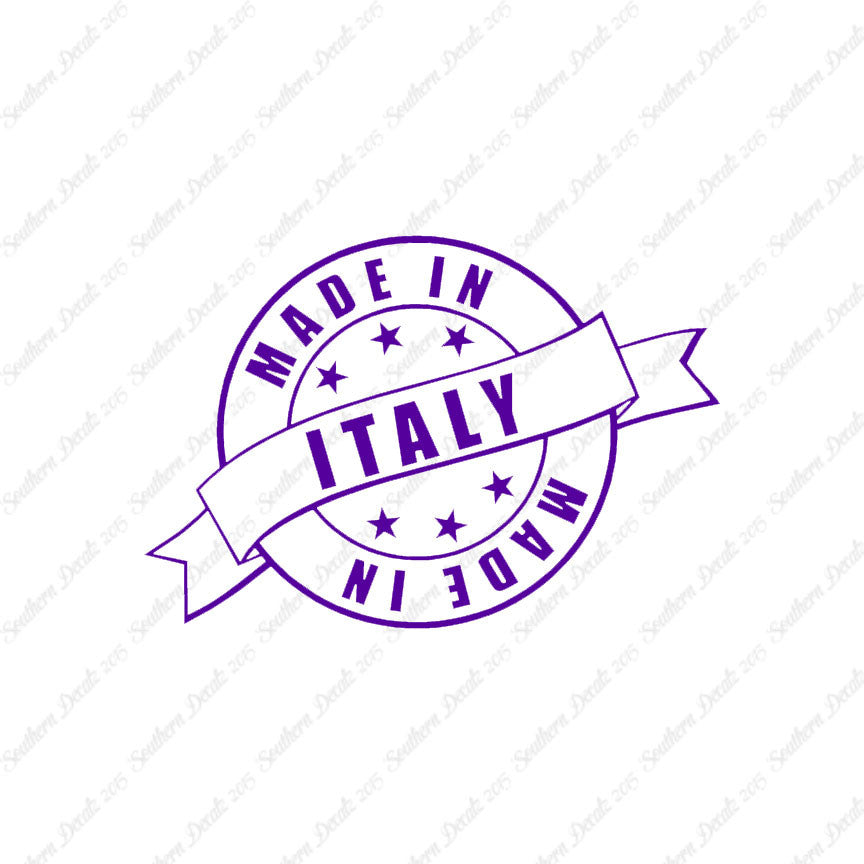 Made In Italy Stamp Logo