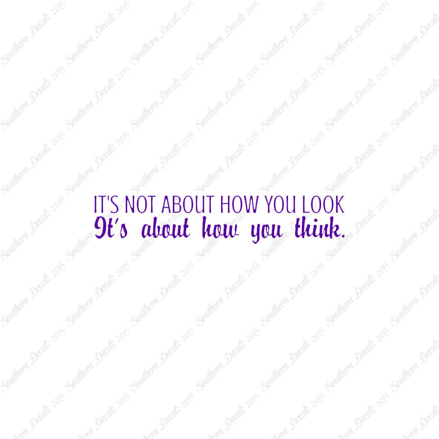 Not How You Look How You Think
