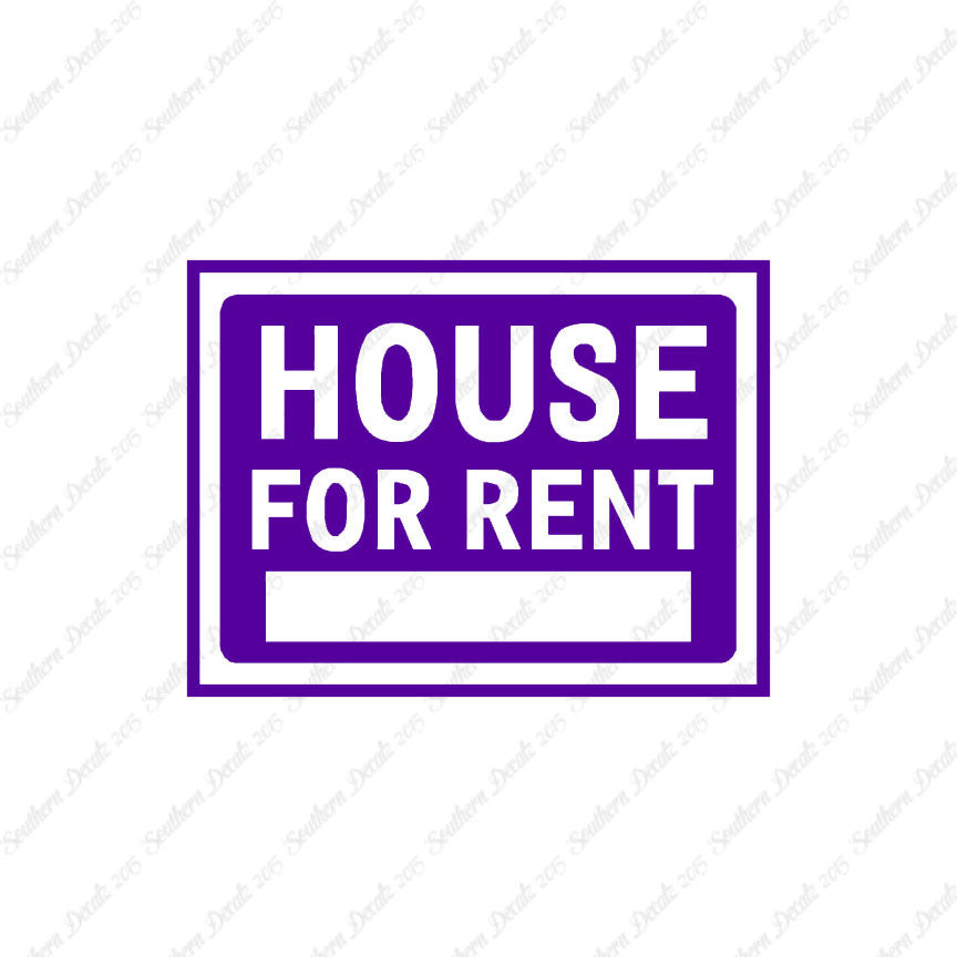 House For Rent Business Sign