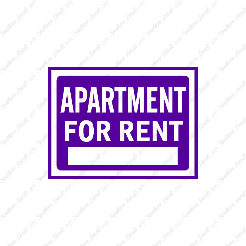 Apartment For Rent Business Sign