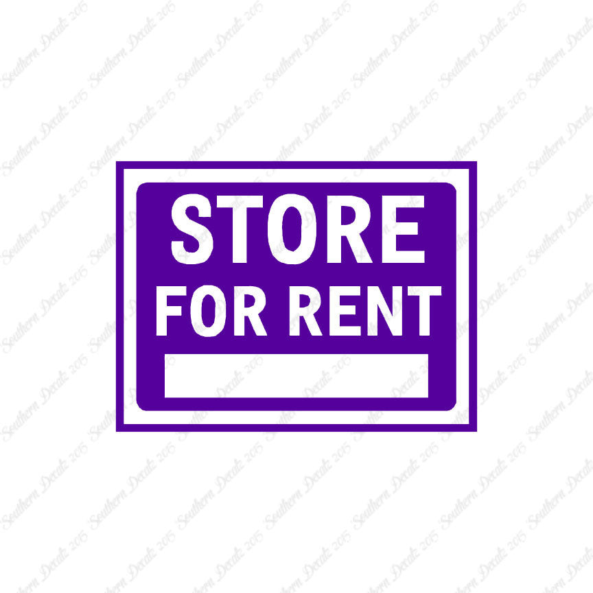 Stores For Rent Business Sign