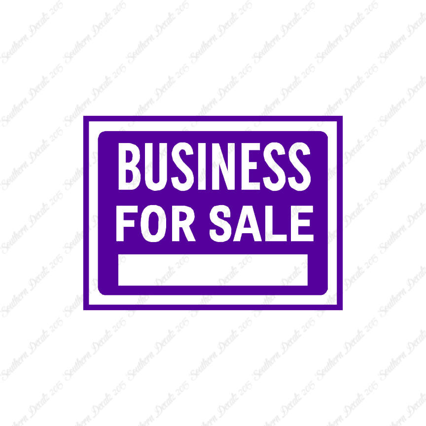 Business For Sale Sign