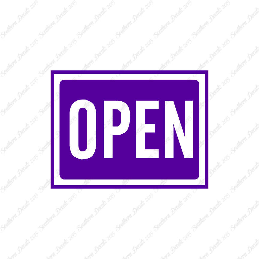 Open Business Sign