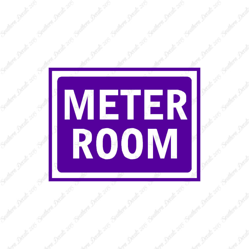 Meter Room Business Sign