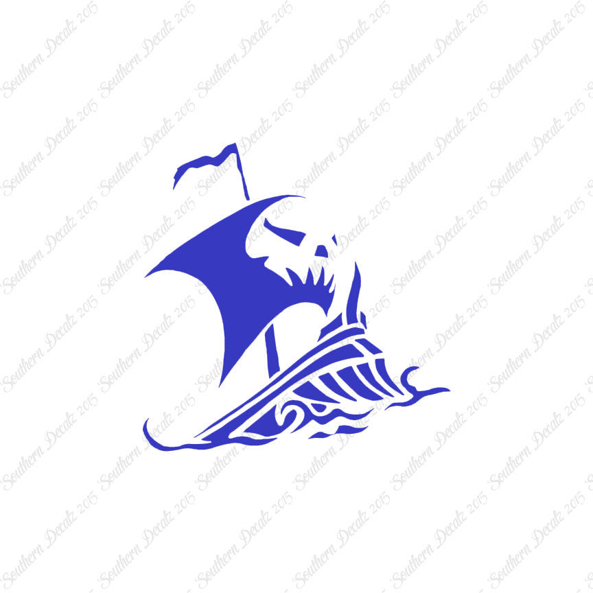 Tribal Pirate Ship Flag