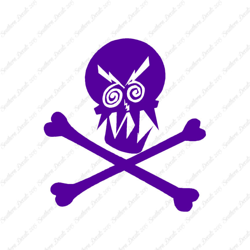 Angry Skull Crossbones