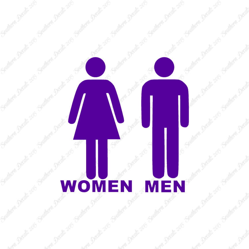 Washroom Symbols Women Men