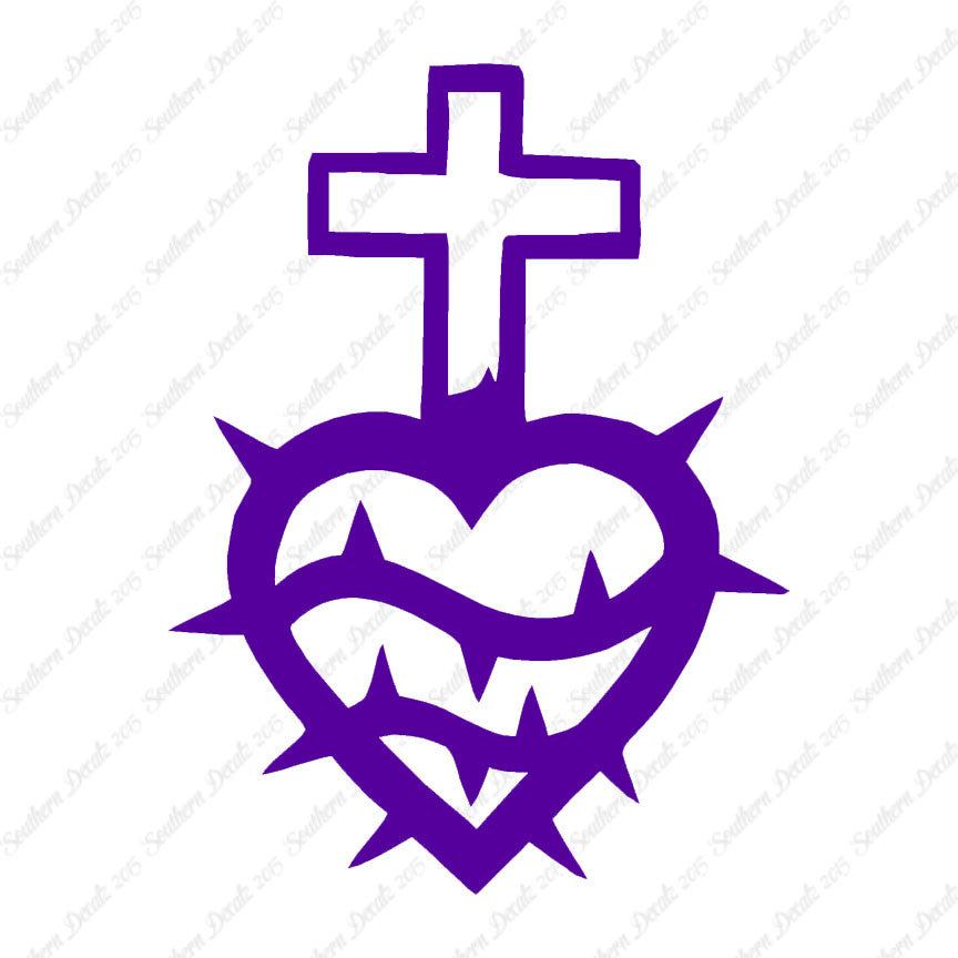 Cross Heart Barbed Wire