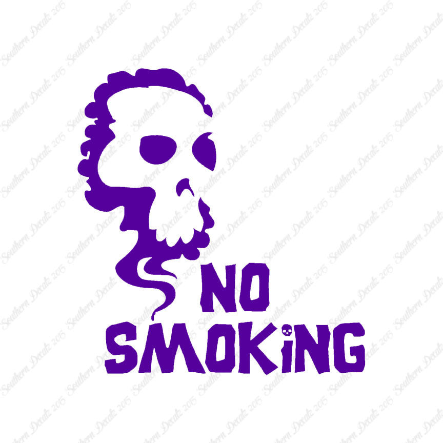 No Smoking Death Skull