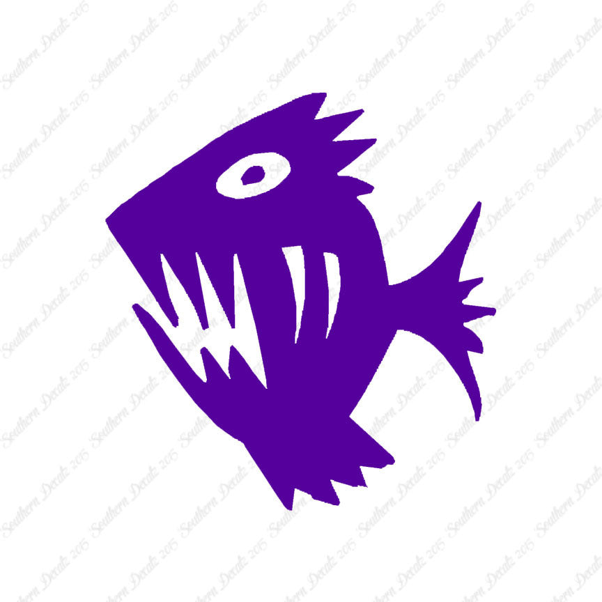 Piranha Fish Art Scary