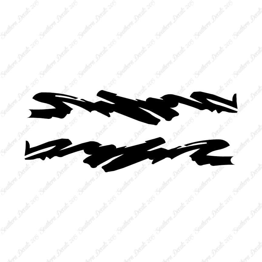 Pair Of Squiggles Art Splash