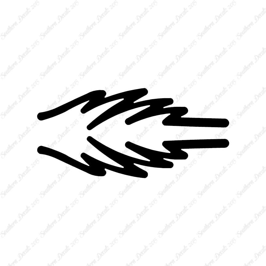 Pair Of Stripes Squiggles Splash