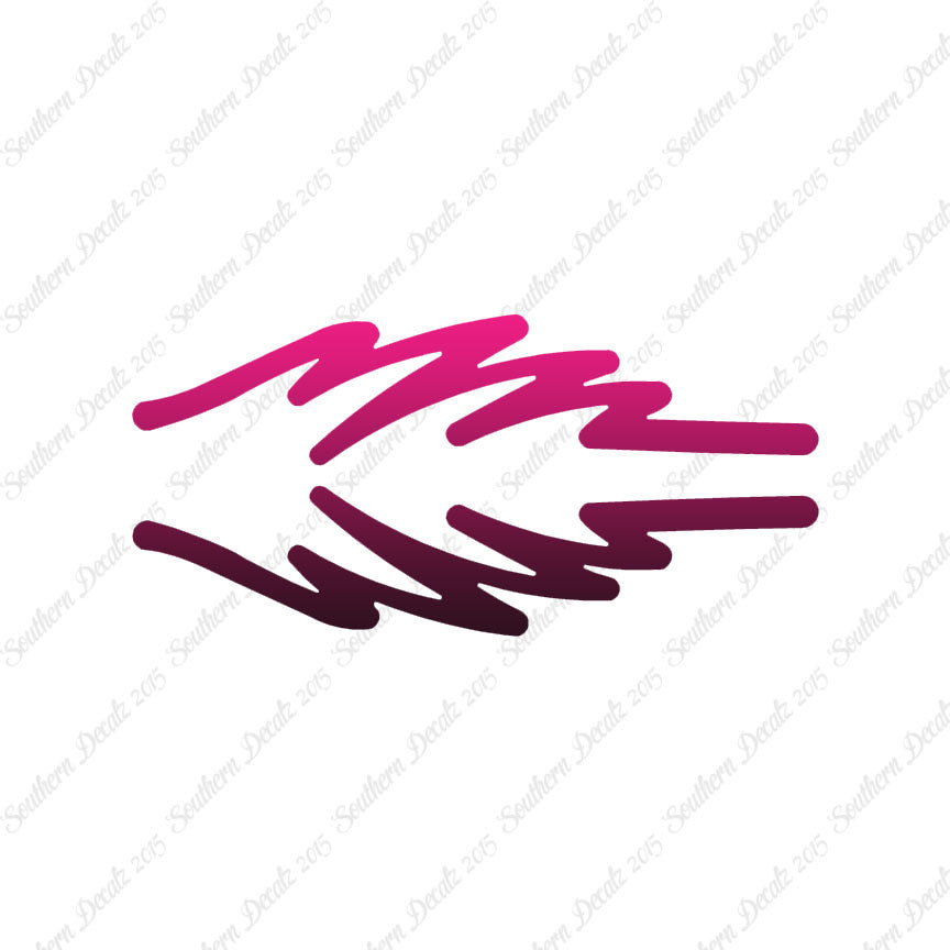 Pair Of Stripes Squiggles Splash