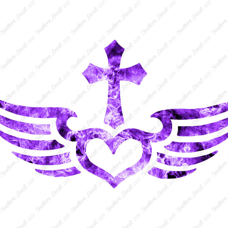 Winged Heart Cross