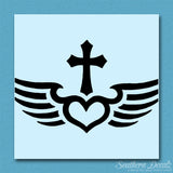 Winged Heart Cross