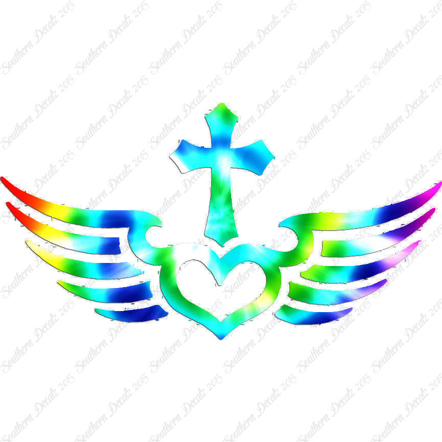 Winged Heart Cross