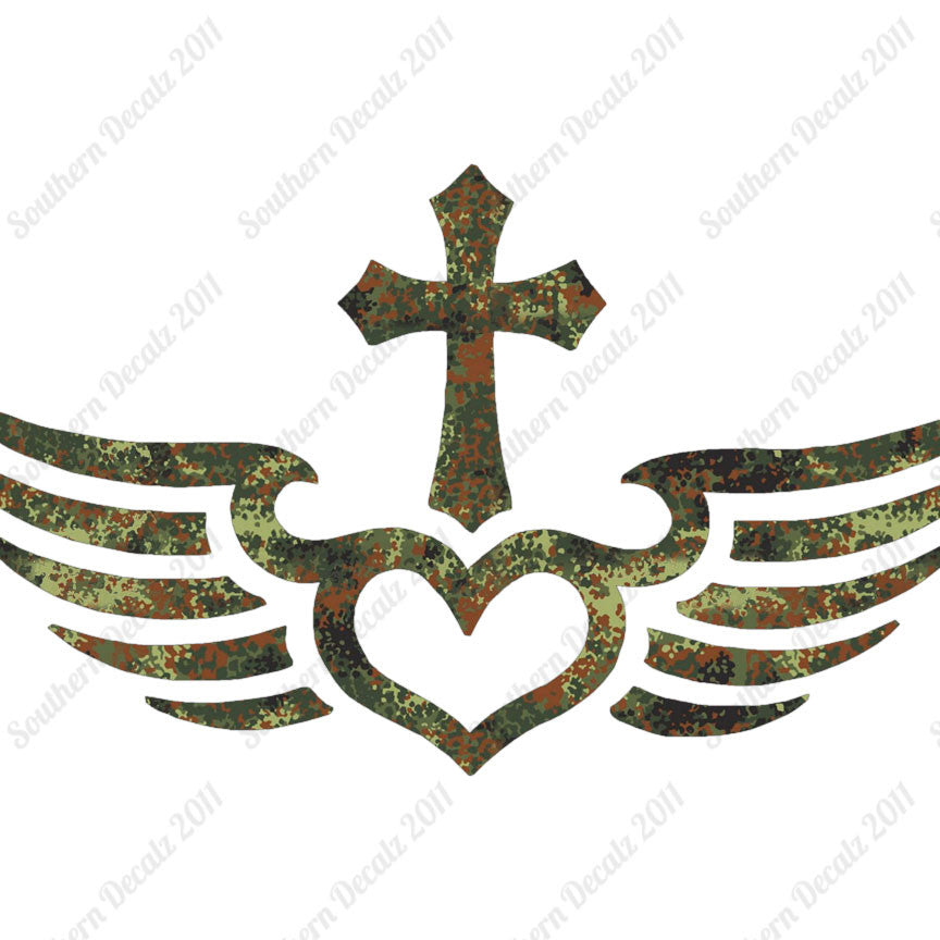 Winged Heart Cross