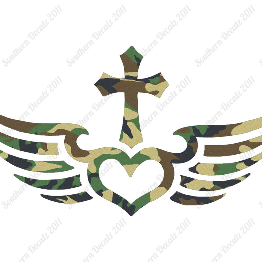 Winged Heart Cross