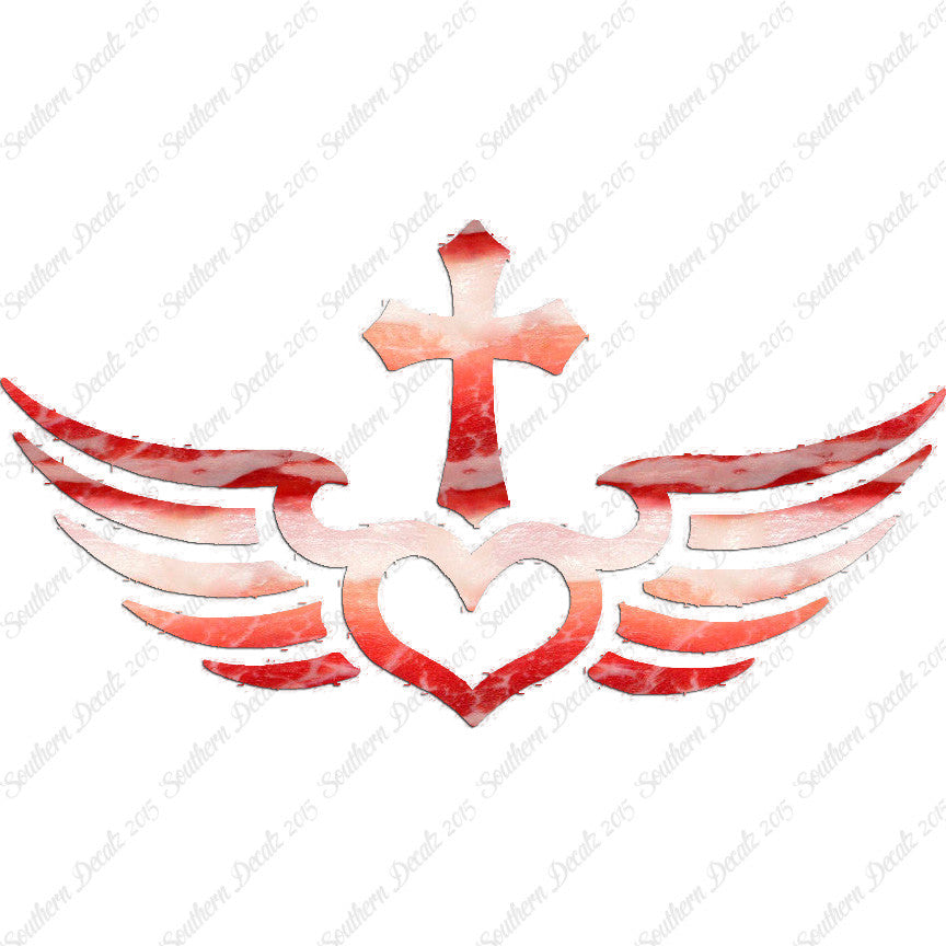 Winged Heart Cross