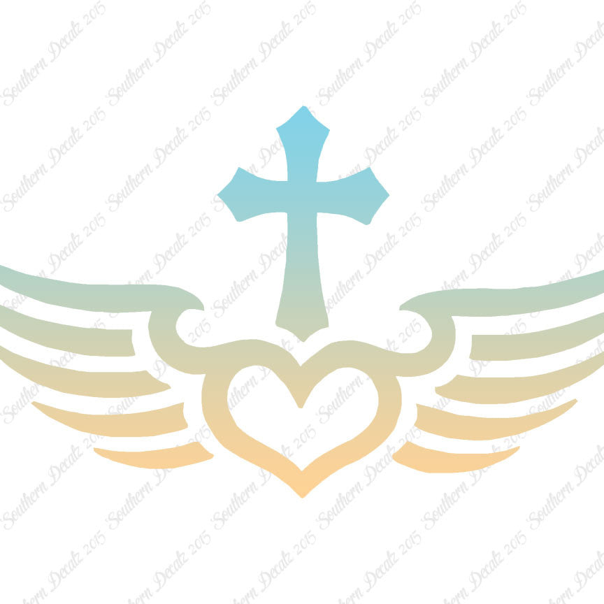 Winged Heart Cross