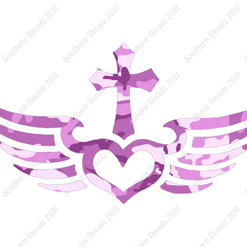Winged Heart Cross