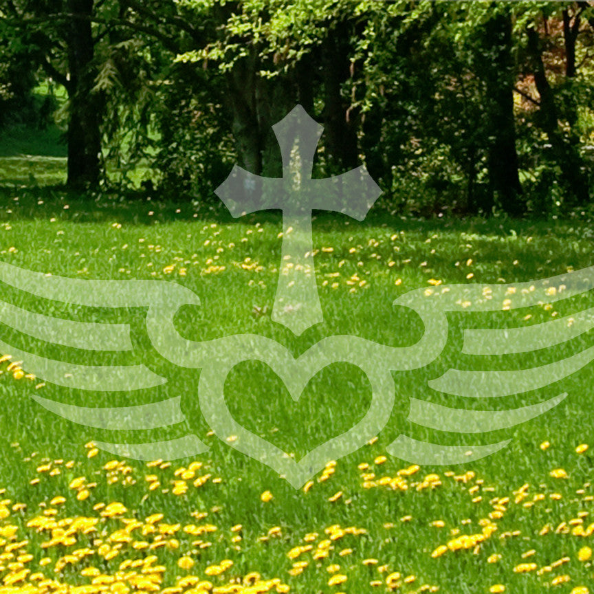 Winged Heart Cross