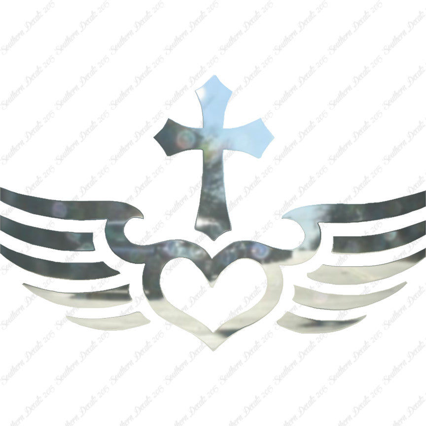 Winged Heart Cross