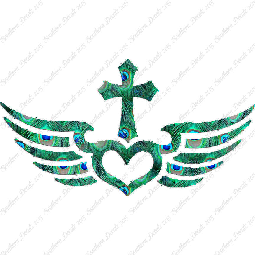 Winged Heart Cross