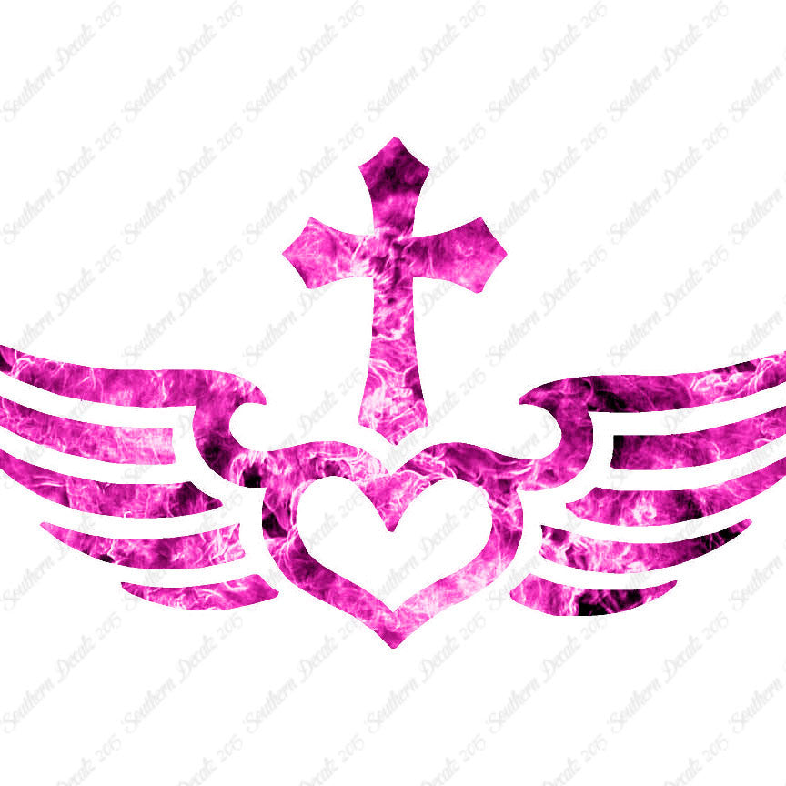 Winged Heart Cross