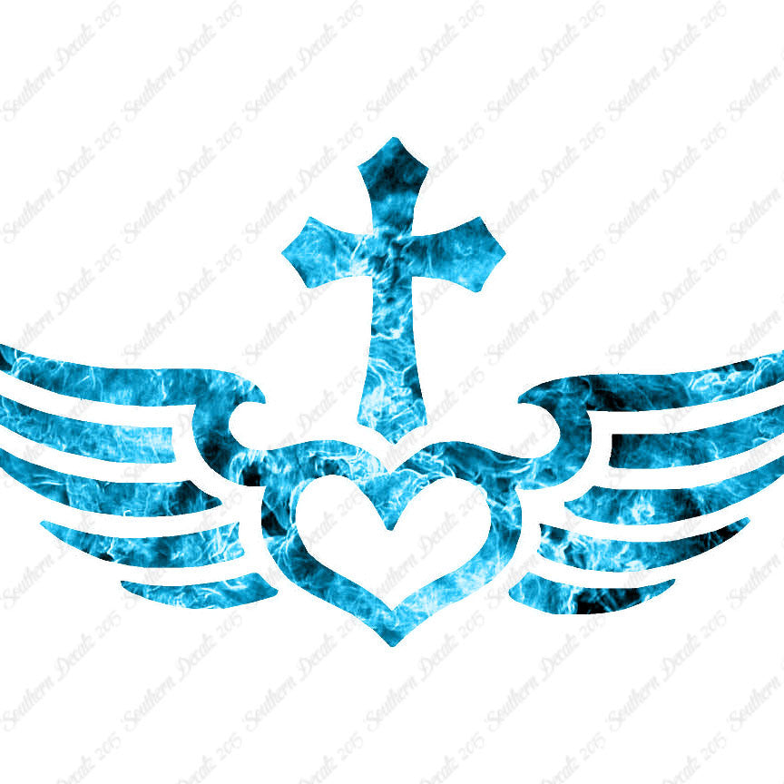 Winged Heart Cross