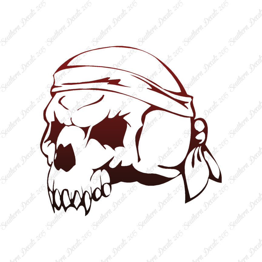 Doo Rag Skull Biker
