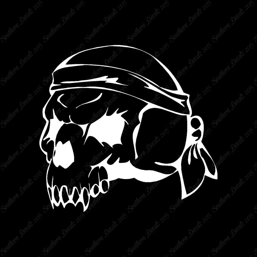 Doo Rag Skull Biker