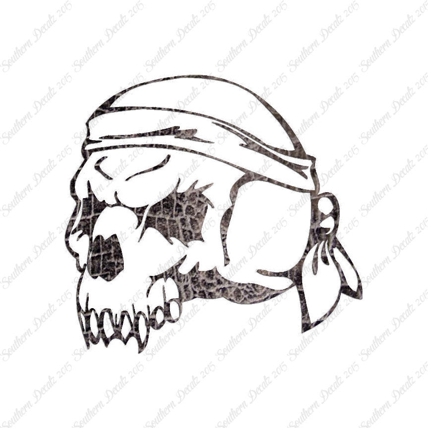 Doo Rag Skull Biker