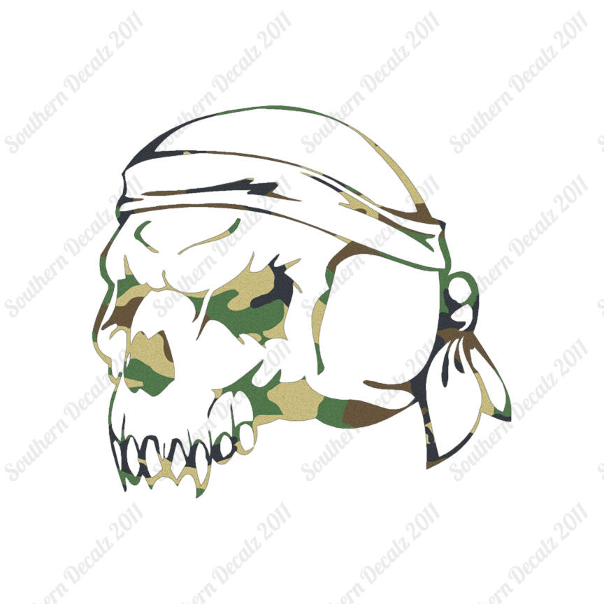 Doo Rag Skull Biker