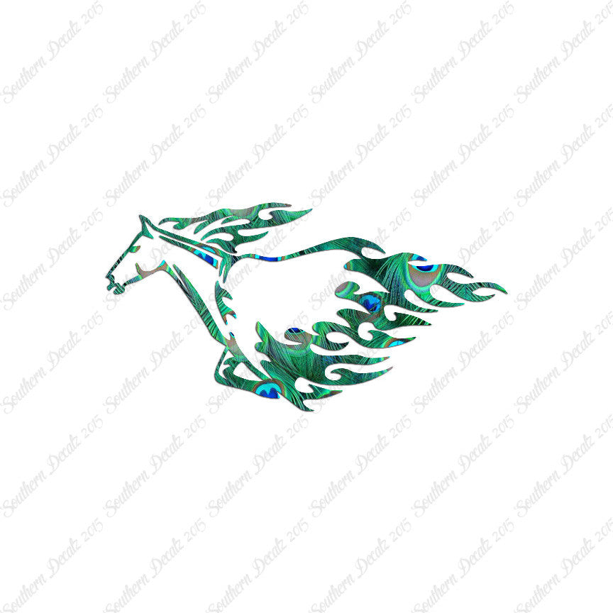 Flames Horse Running