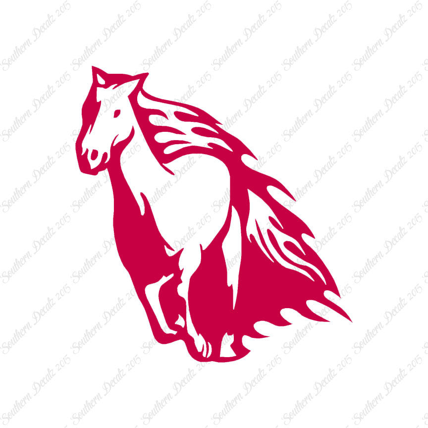 Fire Flames Horse Mustang