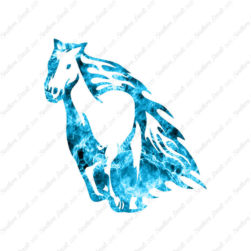 Fire Flames Horse Mustang